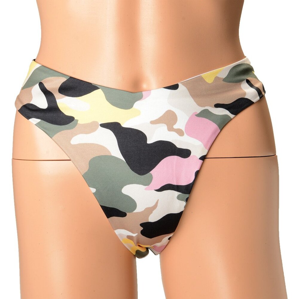 Hugo Boss Women's "Brazilian Camouflage" Swim Bikini Swimwear US XL IT 46